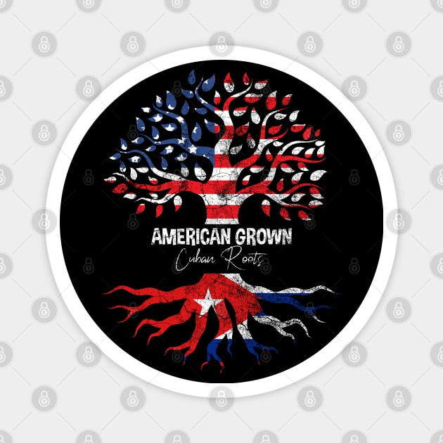 American Grown Cuban Roots Magnet by Eldorado Store